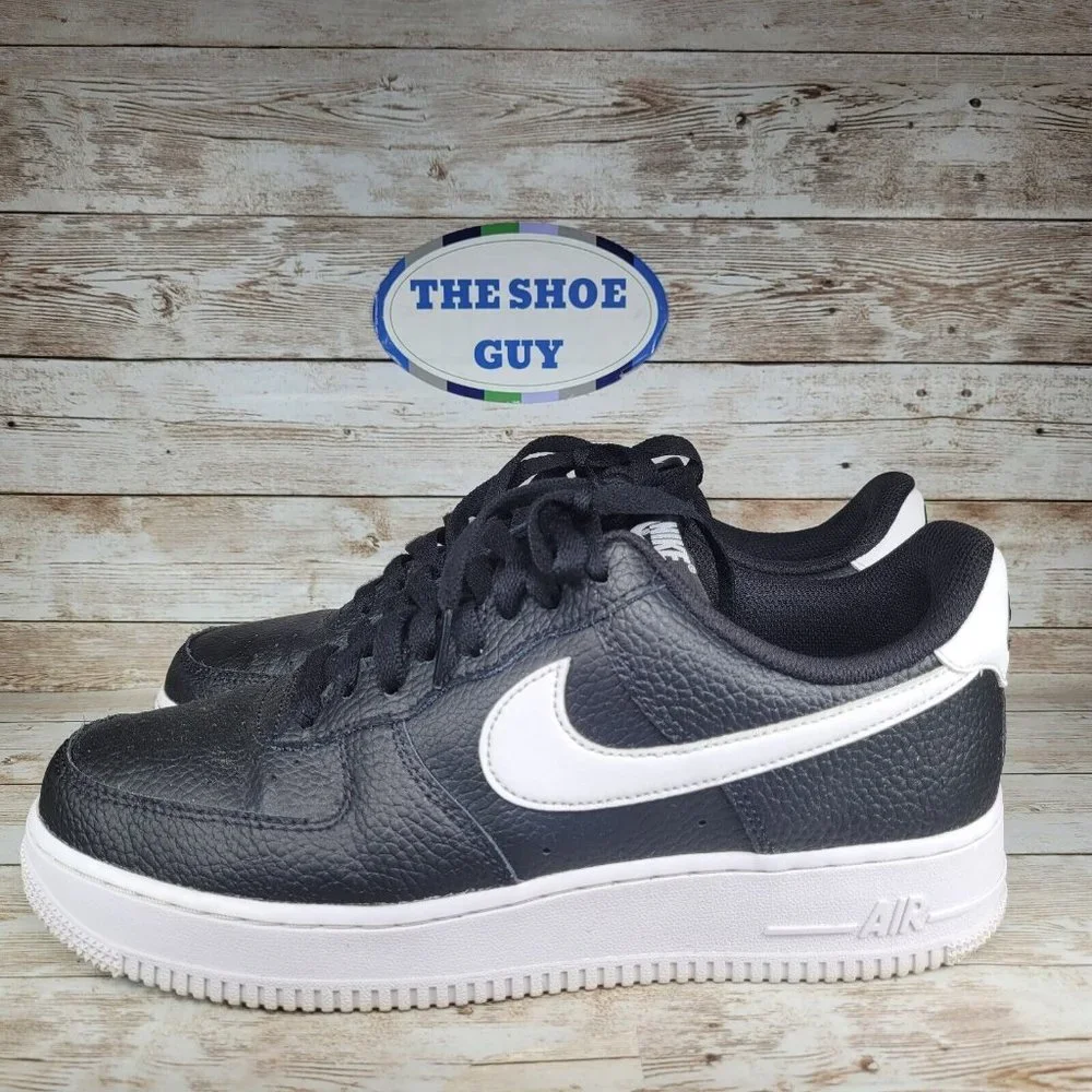 Nike Air Force 1 LV Men's size 9 Black White low top Athletic Shoes - Picture 10 of 16